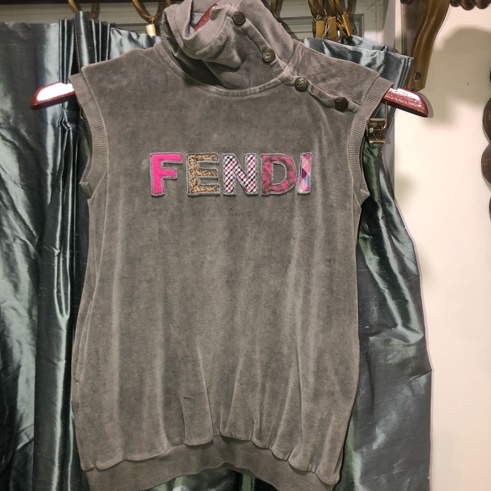 Kids velvet designer top
